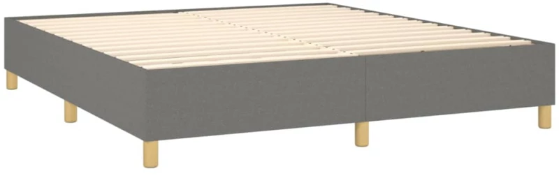 ΚΡΕΒΑΤΙ BOXSPRING ΜΕ ΣΤΡΩΜΑ & LED ΣΚ.ΓΚΡΙ 160X200 ΕΚ ΥΦΑΣΜΑΤΙΝΟ 3135286
