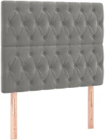 ΚΡΕΒΑΤΙ BOXSPRING ΜΕ ΣΤΡΩΜΑ ΑΝΟΙΧΤΟ ΓΚΡΙ 120X200 ΕΚ. ΒΕΛΟΥΔΙΝΟ 3138013