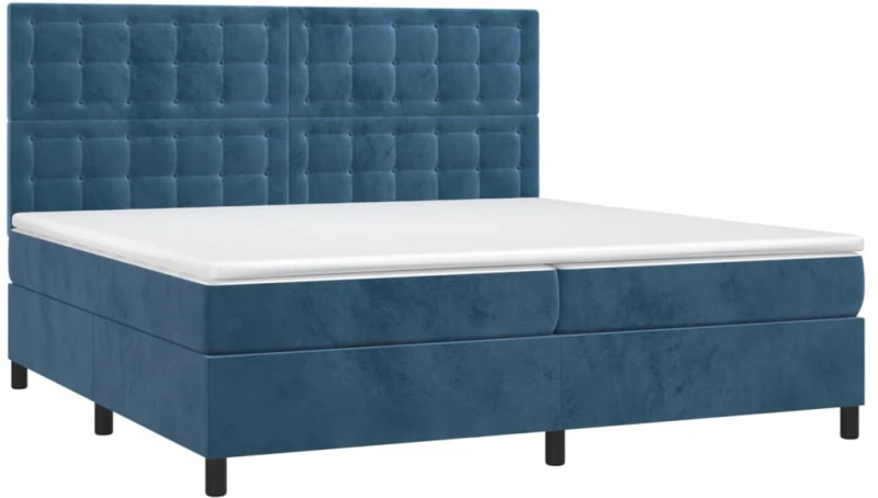 ΚΡΕΒΑΤΙ BOXSPRING ΜΕ ΣΤΡΩΜΑ ΣΚΟΥΡΟ ΜΠΛΕ 200X200 ΕΚ. ΒΕΛΟΥΔΙΝΟ 3143287