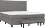 ΚΡΕΒΑΤΙ BOXSPRING ΜΕ ΣΤΡΩΜΑ ΣΚΟΥΡΟ ΓΚΡΙ 180X200 ΕΚ ΥΦΑΣΜΑΤΙΝ 3136614