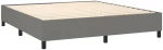 ΚΡΕΒΑΤΙ BOXSPRING ΜΕ ΣΤΡΩΜΑ ΣΚΟΥΡΟ ΓΚΡΙ 180X200 ΕΚ ΥΦΑΣΜΑΤΙΝ 3136614