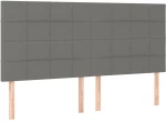 ΚΡΕΒΑΤΙ BOXSPRING ΜΕ ΣΤΡΩΜΑ ΣΚΟΥΡΟ ΓΚΡΙ 180X200 ΕΚ ΥΦΑΣΜΑΤΙΝ 3136614