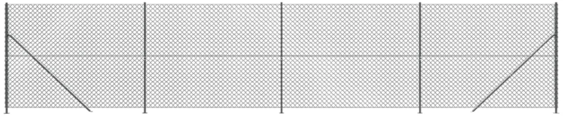 ΣΥΡΜΑΤΟΠΛΕΓΜΑ ΠΕΡΙΦΡΑΞΗΣ ΑΝΘΡΑΚΙ 1,6 X 10 Μ. ΜΕ ΒΑΣΕΙΣ ΦΛΑΝΤΖΑ 153988