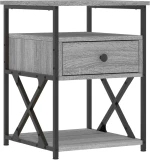 ΚΟΜΟΔΙΝΑ 2 ΤΕΜ. ΓΚΡΙ SONOMA 40X42X55 ΕΚ. ΑΠΟ ΕΠΕΞΕΡΓΑΣΜΕΝΟ ΞΥΛΟ 826080