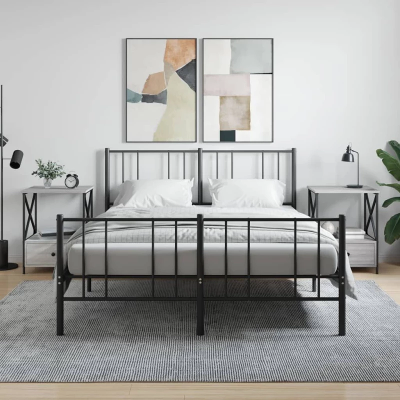 ΚΟΜΟΔΙΝΑ 2 ΤΕΜ ΓΚΡΙ SONOMA 50X41X65 ΕΚ. ΑΠΟ ΕΠΕΞΕΡΓΑΣΜΕΝΟ ΞΥΛΟ 826090