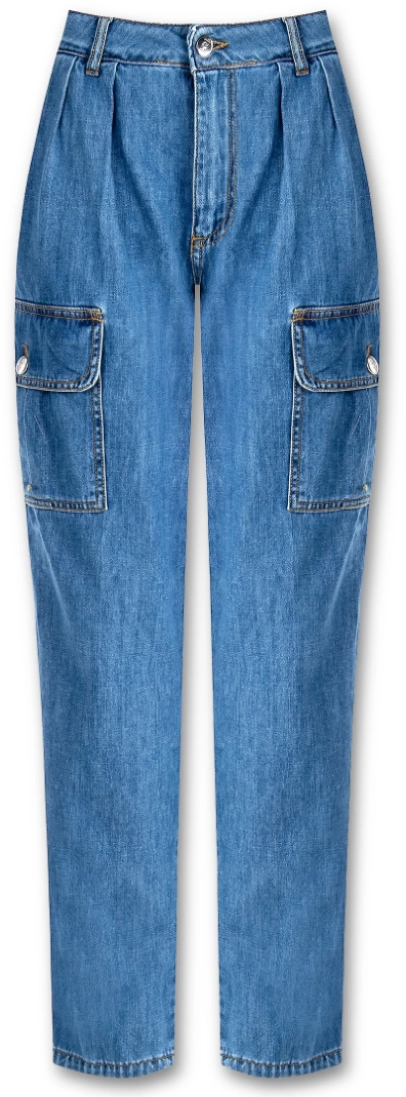 Γυναικείο τζιν κάργκο παντελόνι Rinascimento - Denim Blue