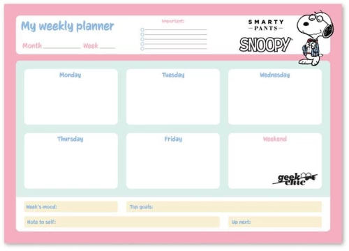 Snoopy - Weekly planner