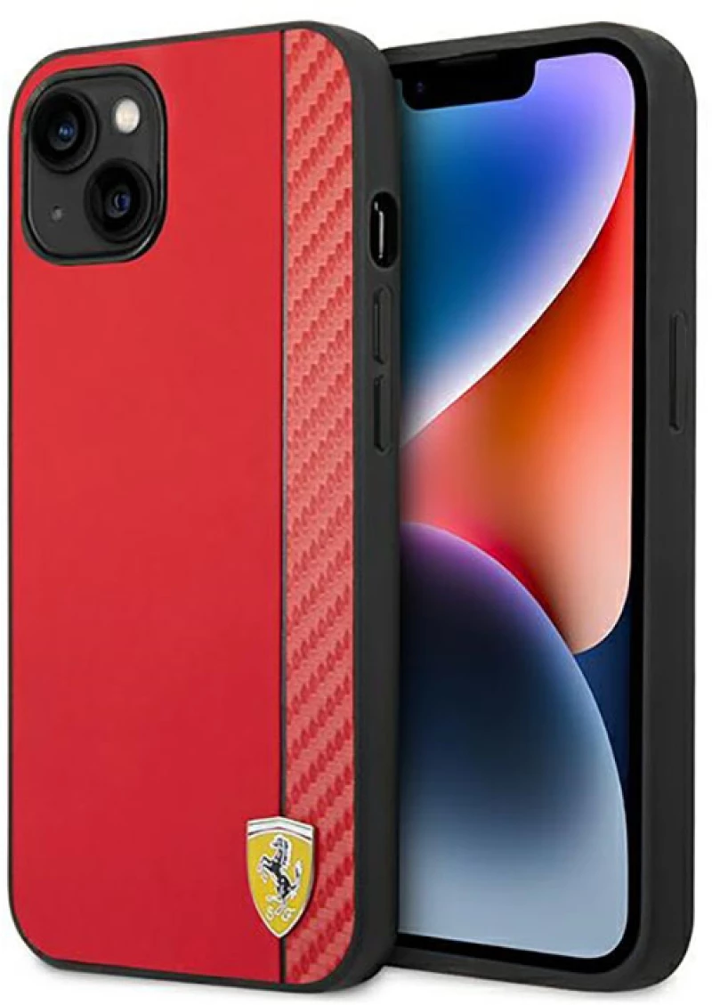 Ferrari Carbon - Case for iPhone 14 Plus (Red)