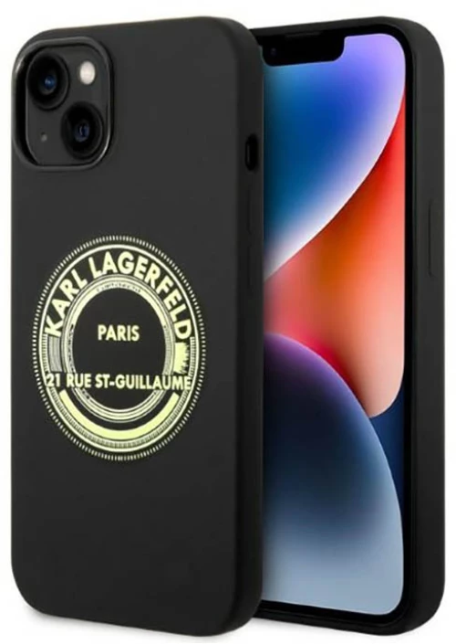 Karl Lagerfeld Silicone RSG - Case for iPhone 14 Plus (Black)