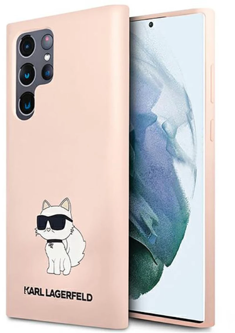 Karl Lagerfeld Silicone NFT Choupette - Case for Samsung Galaxy S23 Ultra (Pink)