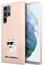 Karl Lagerfeld Silicone NFT Choupette - Case for Samsung Galaxy S23 Ultra (Pink)