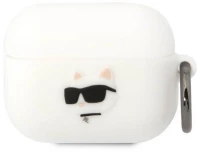 Karl Lagerfeld Silicone NFT Choupette Head 3D - AirPods Pro Case (white)