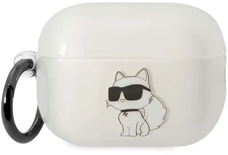 Karl Lagerfeld NFT Ikonik Choupette Head - Case for Apple AirPods Pro 2 (Transparent)