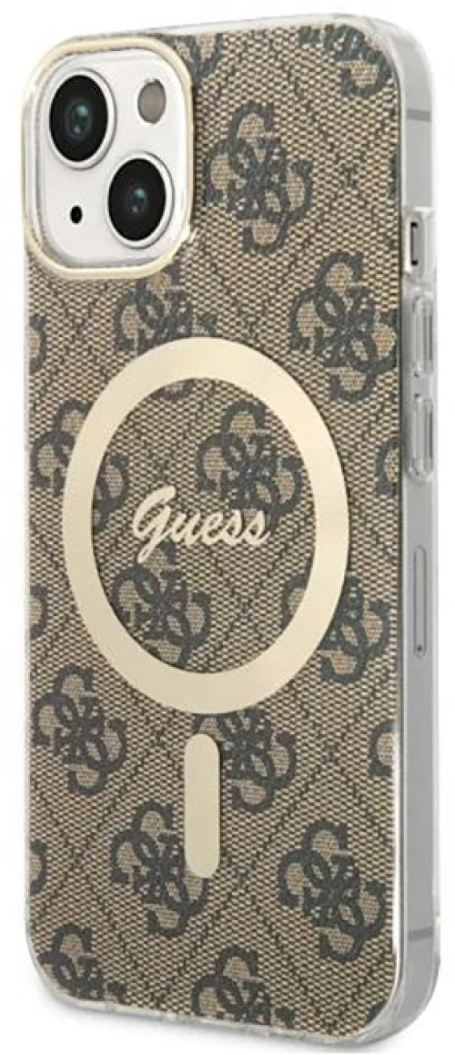 Guess 4G MagSafe - Case for iPhone 14 (Brown)