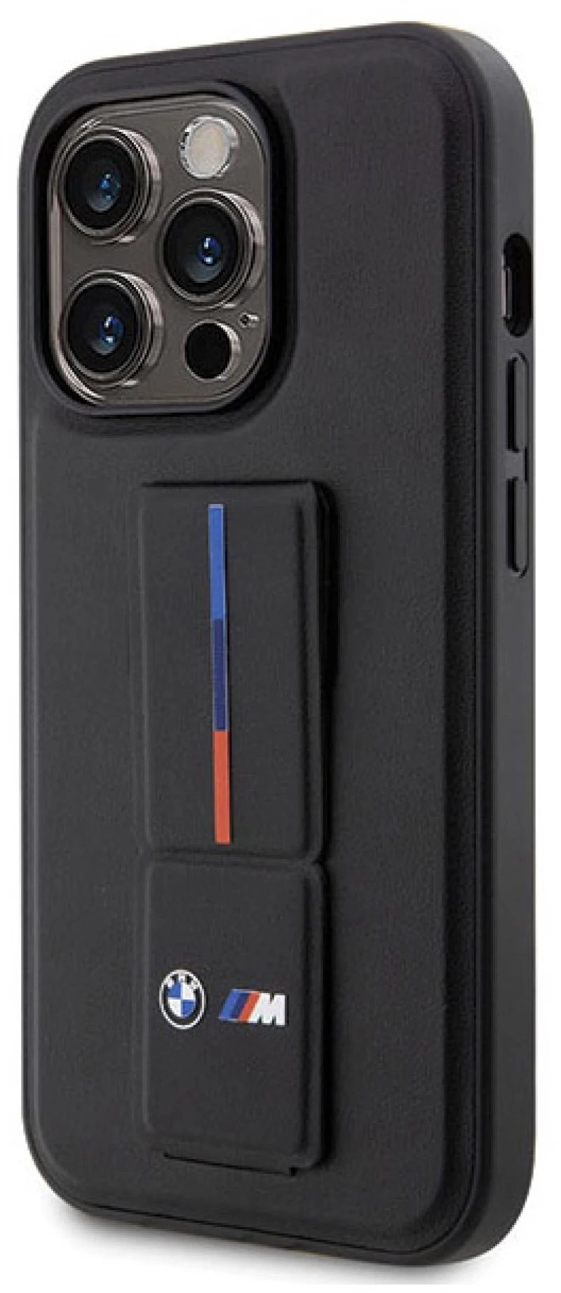 BMW Grip Stand Hot Stamp - Case for iPhone 14 Pro Max (Black)