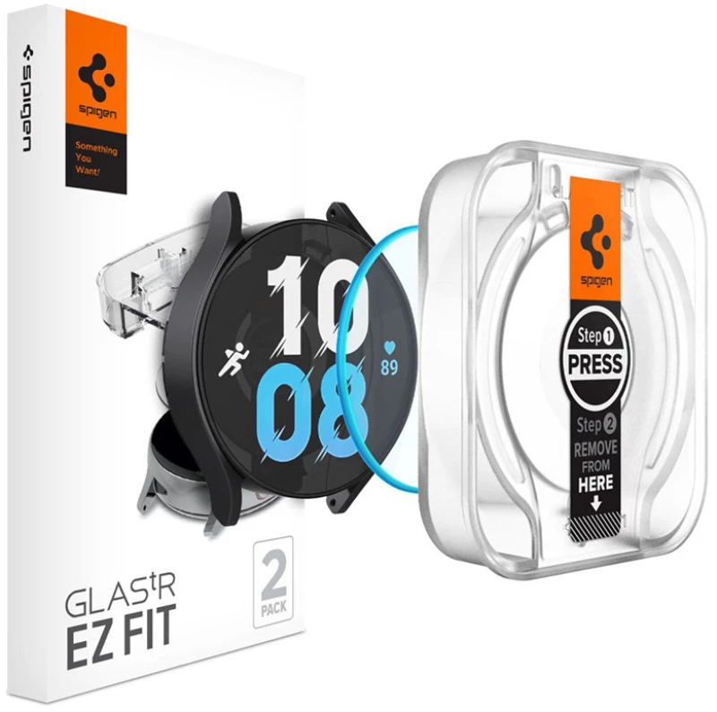 Spigen GLAS.TR EZ FIT - Tempered glass for Samsung Galaxy Watch 6 40 mm (2 pcs)