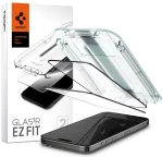 Spigen GLAS.TR EZ FIT FC - Toughened Glass for iPhone 15 Pro 2 pcs (Black Frame)
