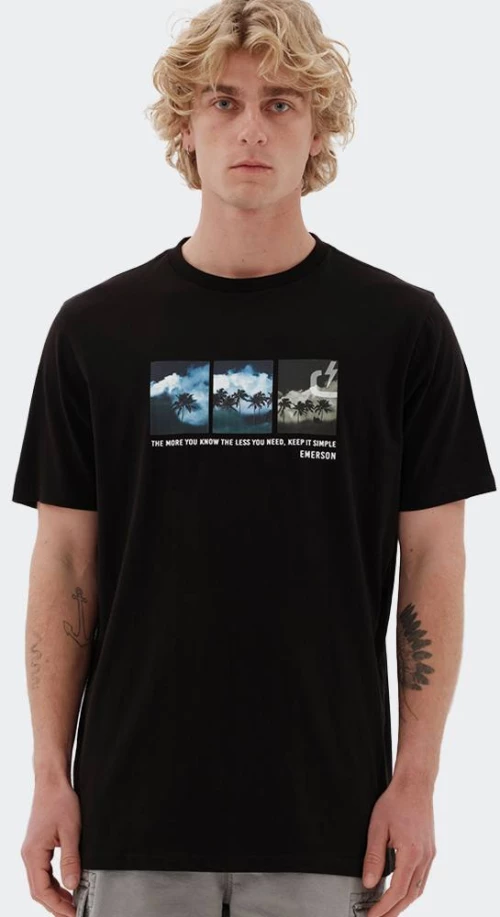 EMERSON T-SHIRT - 231.EM33.49-BLACK