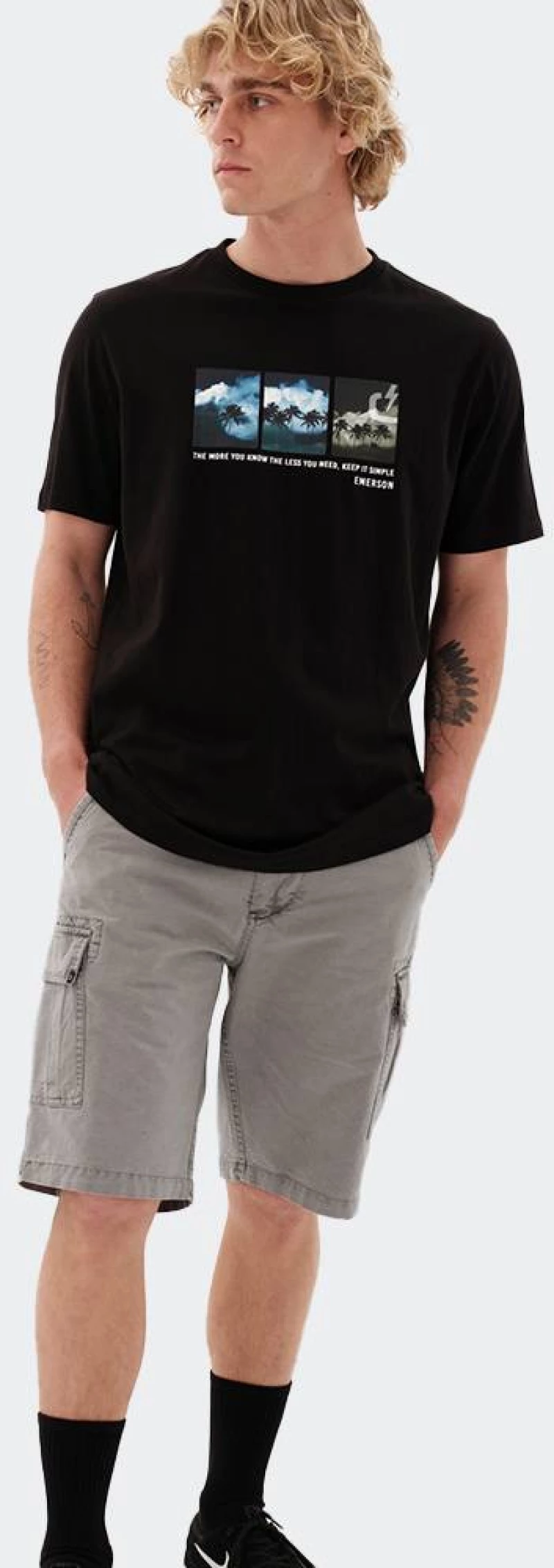 EMERSON T-SHIRT - 231.EM33.49-BLACK