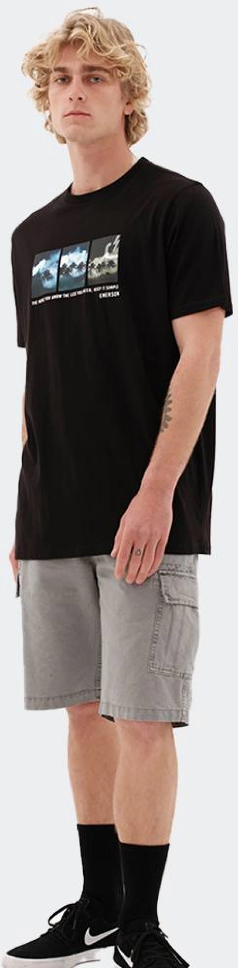 EMERSON T-SHIRT - 231.EM33.49-BLACK