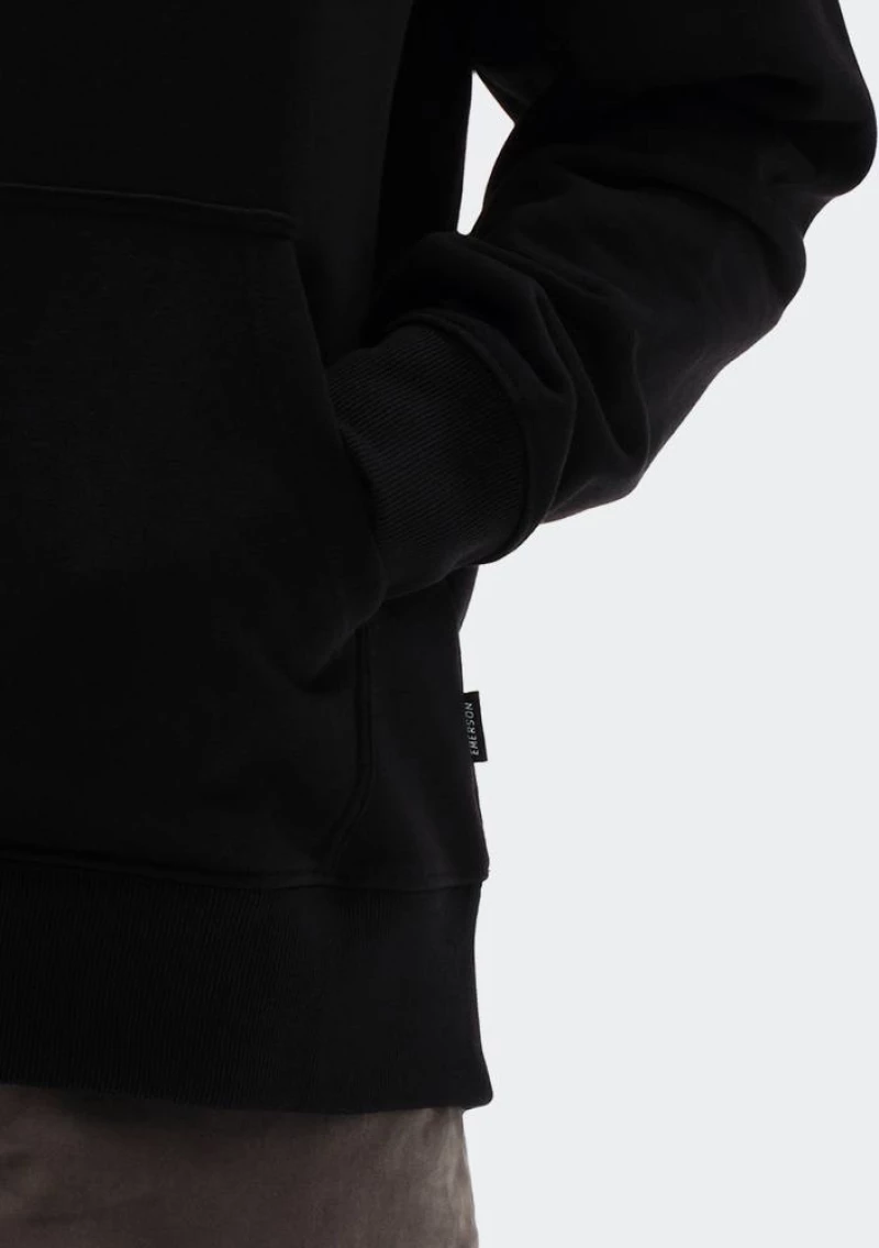 Emerson Men's Classic Logo Pullover Hoodie Black - 232.EM20.01-BLACK