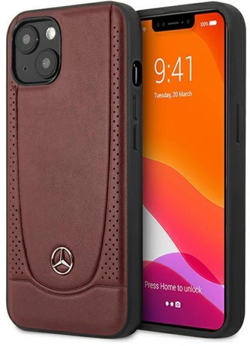 Mercedes Leather Urban - Case for iPhone 13 mini (Red)