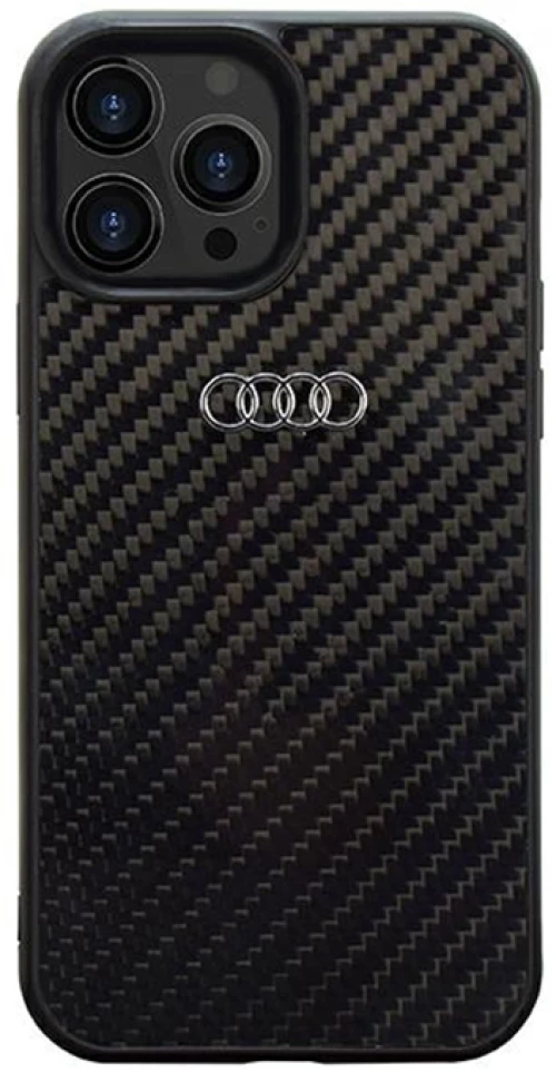 Audi Carbon Fiber - Case for iPhone 14 Pro Max (Black)