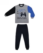 Παιδική Πιτζάμα "5 minutes"63988 -Γκρι/Navy