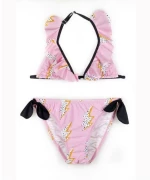Παιδικό/Εφηβικό Μαγιό Bikini Tortue S2-137-111- Ροζ/Μαύρο