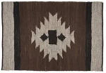 xαλί δερμάτινο καφέ χρ.  120x170