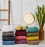 Μπουρνούζι με Κουκούλα Pure Cotton - Dusty Purple, XX Large