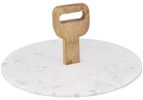 Δίσκος σερβιρίσματος λευκό marble Φ30