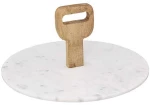 Δίσκος σερβιρίσματος λευκό marble Φ30