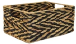 Καλάθι ψάθινο black rush 31X23X15