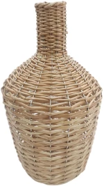 Βάζο rattan φυσικό 21x38