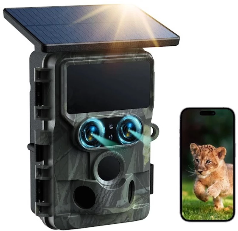 Campark TC22 Κάμερα για Μελισσοκόμους και Κυνηγούς WiFi/Bluetooth, Εφαρμογή & Ηλιακό Πάνελ