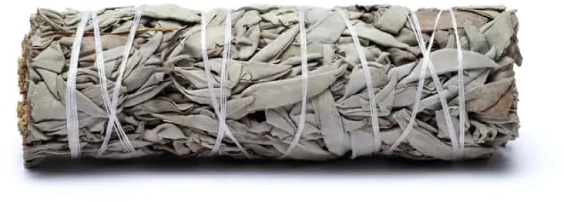 White Sage Smudge Stick 10Χ3cm - 1 Ραβδί Θυμιάματος Λευκό Φασκόμηλο