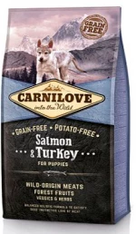 Brit Carnilove Salmon & Turkey - Puppy - Grain Free 12kg Μεσαίο