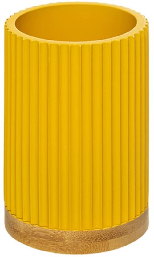 Ποτήρι μπάνιου κεραμικό κίτρινο χρ.