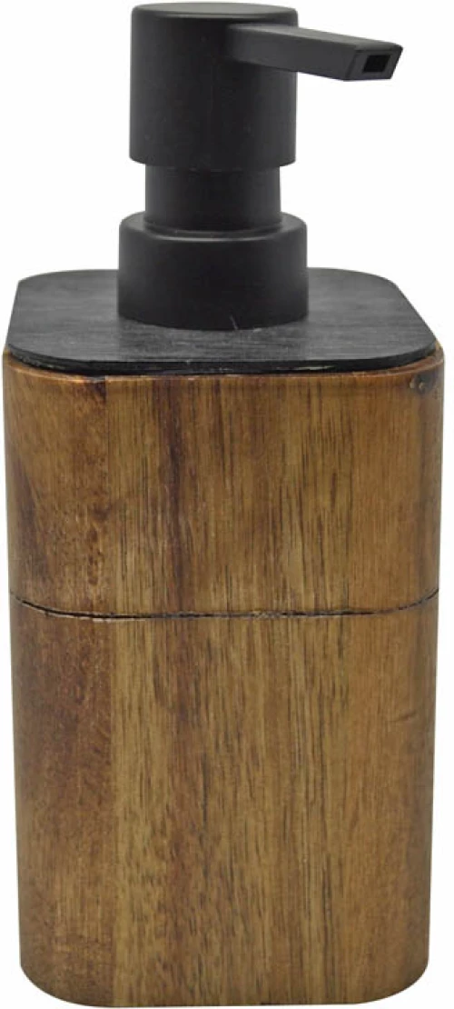 DISPENSER ΞΥΛΙΝΟ ΜΕ ΜΑΥΡΗ ΜΑΤ ΑΝΤΛΙΑ 7,6x7,6x17,5εκ.ANKOR - Ankor 824496