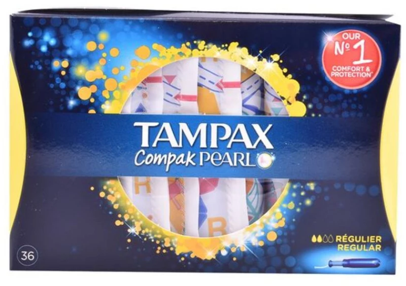 Πακέτο Ταμπόν Pearl Regular Tampax Tampax Pearl Compak (36 uds) (36 Μονάδες)