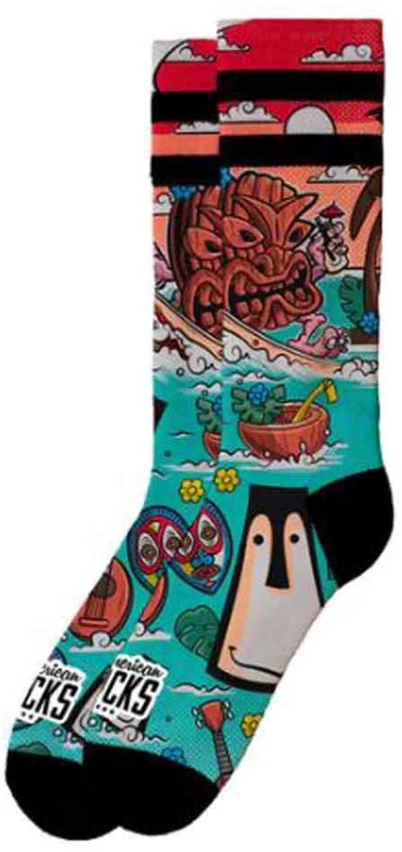 Κάλτσες American Socks Mid High Signature Tiki Surf AS239