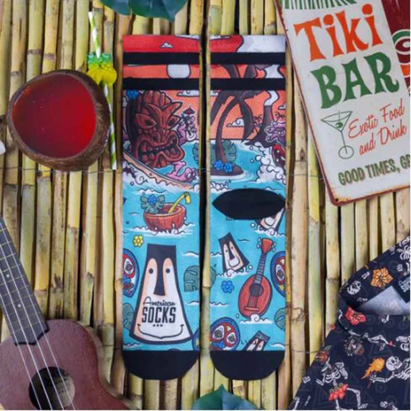 Κάλτσες American Socks Mid High Signature Tiki Surf AS239