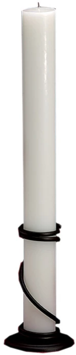 Λαμπάδα Γάμου Μασίφ Κερί 12x140cm NK057 (2ΤΜΧ.) Λευκό Χωρίς Βάση