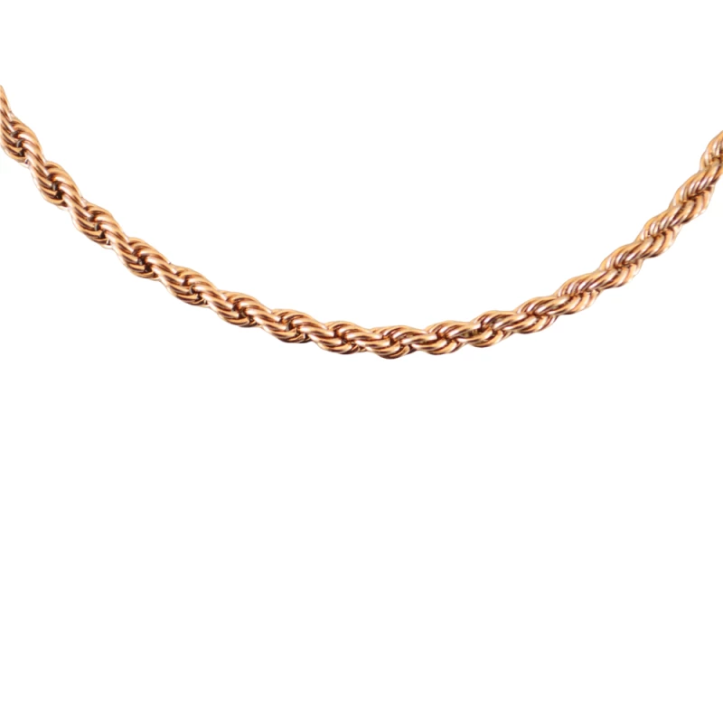 Κολιέ Αλυσίδα Με Σχέδιο 01492-44 Rose Gold Rose gold