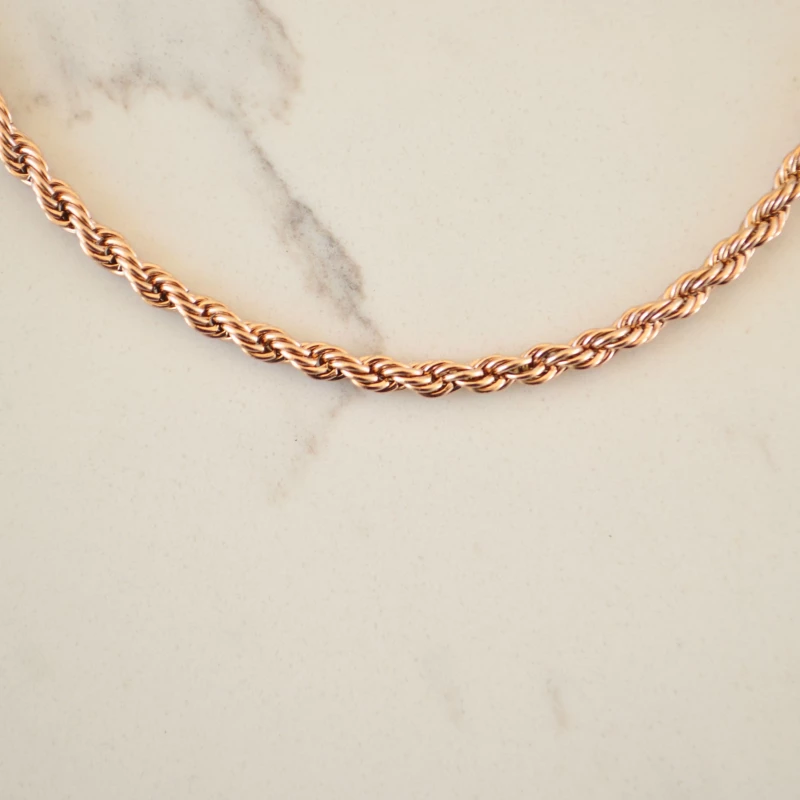 Κολιέ Αλυσίδα Με Σχέδιο 01492-44 Rose Gold Rose gold