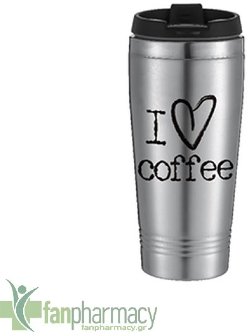 Sidirela Ποτήρι Θερμός "Coffee" Ασημί 450ml