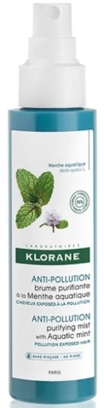 Klorane Aquatic Mint Detox Purifying Mist Καθαριστικό Σπρέι Μαλλιών κατα της Ρύπανσης 100ml