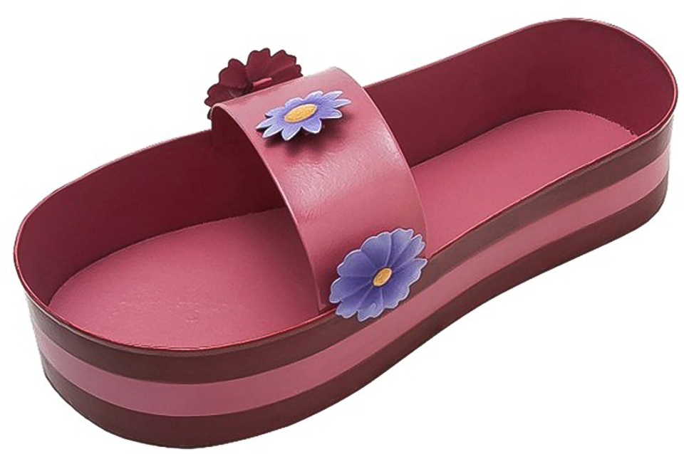 Παντόφλα διακοσμητική ροζ 30cm Espiel WAY120