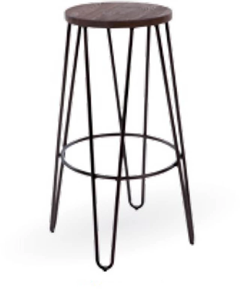Σκαμπώ μεταλλικό/ξύλινο Rusty 33x66cn Inart 3-50-998-0032